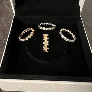 Pandora rings (set of 4 rings)